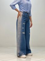 فول بگ پنج دکمه بقل تینت آبی کد04139 - Image 3